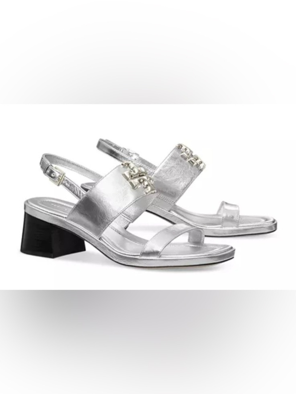 Eleanor Strappy Slingback Mid Heel Sandals
